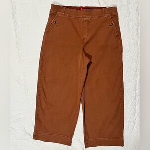 SPANX Twill Cropped Wide Leg pant size XL Petite